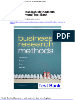 Full Download Business Research Methods 9th Edition Zikmund Test Bank