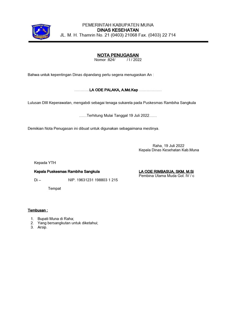 Nota Tugas | PDF