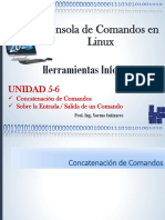 UNIDAD 5-6 CMD Linux Concatenacion de Comandos y Redireccionar Salida