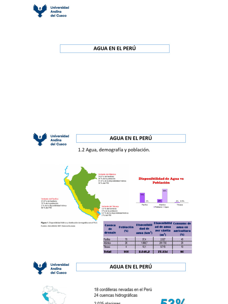 Agua en El Perú | Descargar gratis PDF | Saneamiento | Agua