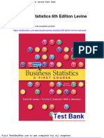 Full Download Business Statistics 6th Edition Levine Test Bank