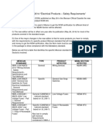 NOM 003 SCFI 2014 Electrical Products Safety Requirements