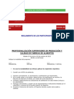 Reglamento Supervisores de Alimentos