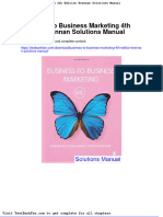 Full Download Business To Business Marketing 4th Edition Brennan Solutions Manual
