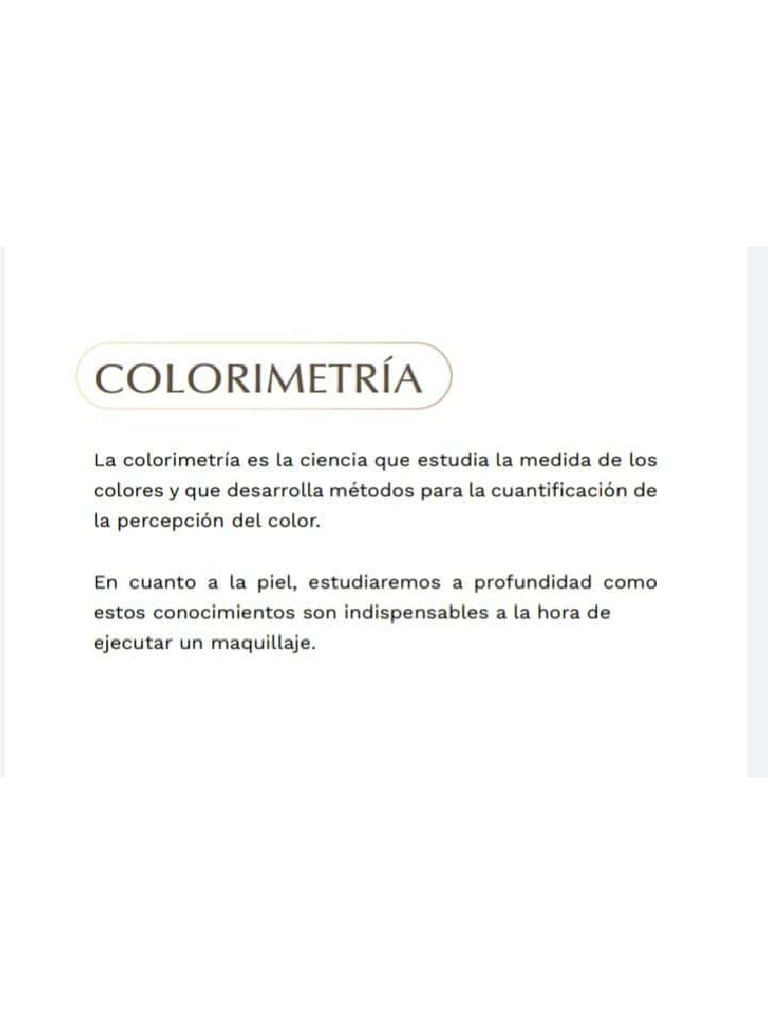 Colorimetria 1 | PDF