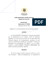 Sentencia Corte Suprema de Colombia SP196-2021 (48768) IMPUTACION OBJETIVA CONCURRENCIA DE CULPAS