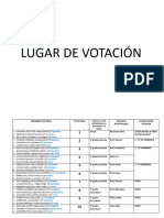 Lugar de Votacion - Onpe