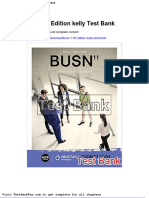 Full Download Busn 11th Edition Kelly Test Bank