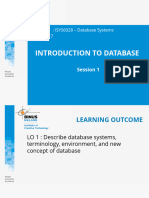 ISYS6028 Session 1 - Introduction To Database