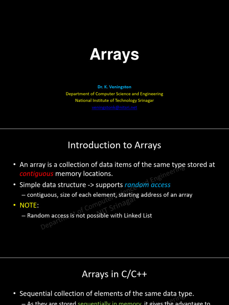 2a. Arrays | PDF