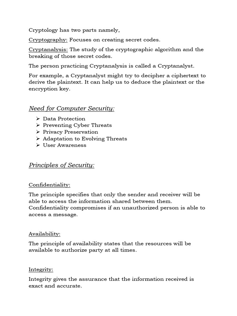 Cryptography module 1 pdf cryptography cryptanalysis