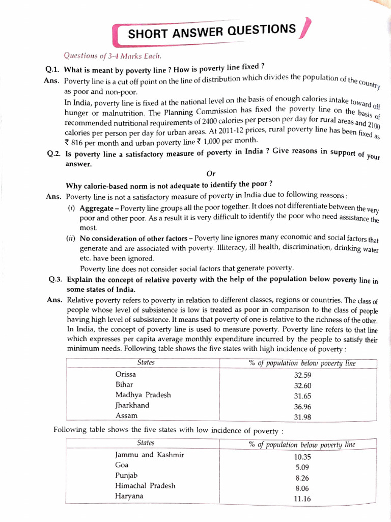 4.poverty in India PDF | Download Free PDF | Poverty | Poverty ...