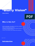 Blurry Vision