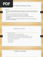 Unit 4 Relational Database Design