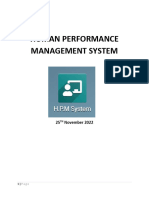 Human Resources Performance Management System