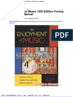Full Download Enjoyment of Music 12th Edition Forney Solutions Manual