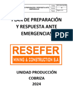 Plan de Preparación y Respuesta Ante Emergencias Resefer