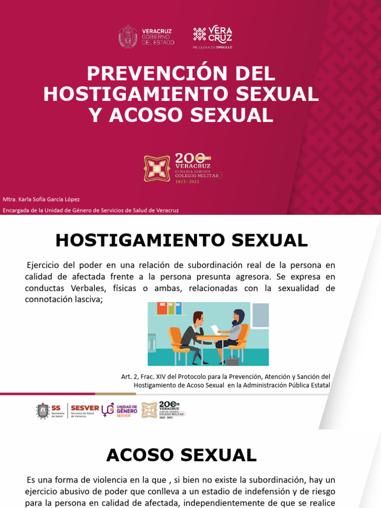 Prevención del Acoso y Hostigamiento Sexual | PDF | Acoso sexual | Acoso