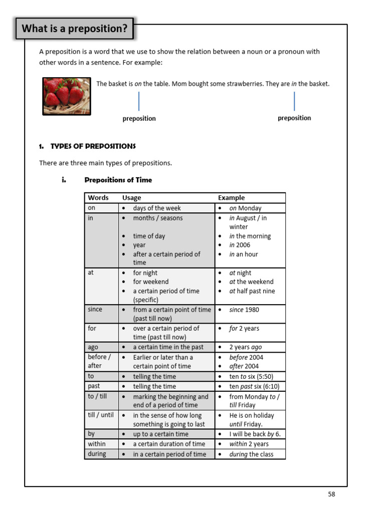 Prepositions Made Easy | PDF | Preposition And Postposition | Grammar