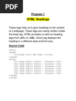 HTML PRACTICAL New