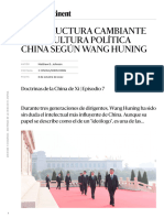 La Estructura Cambiante de La Cultura Política China Según Wang Huning