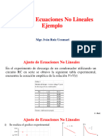 Ajuste de Ecuaciones No Lineales Ejemplo