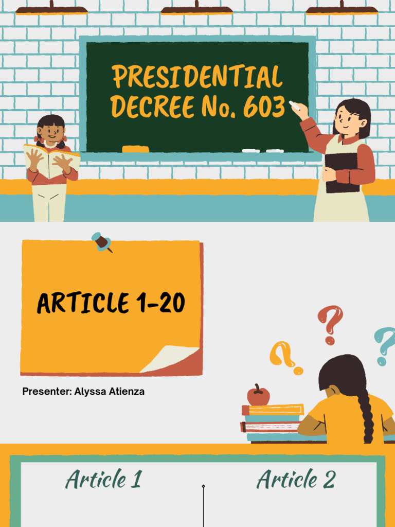 Presidential Decree 603: Child Rights Code | PDF | Juvenile Delinquency ...