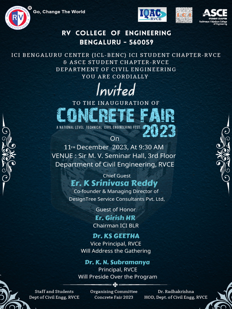 Invitation To Concrete Fair | PDF | Science & Mathematics | Technology ...