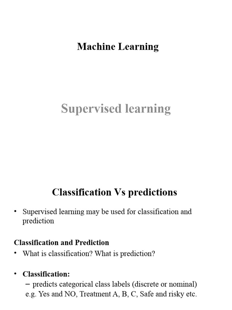Supervised Learning Algorithm | PDF | Regression Analysis | Linear ... image.