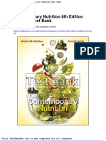 Full Download Contemporary Nutrition 8th Edition Wardlaw Test Bank