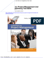 Full Download Contemporary Project Management 2nd Edition Kloppenborg Test Bank