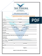 Application & Interview Questionnaire Form Vien Pharma