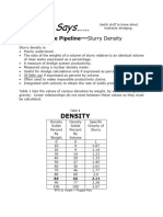 Dredge Discharge Density