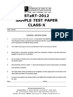 Resonance Start Examination Paper