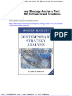 Full Download Contemporary Strategy Analysis Text and Cases 9th Edition Grant Solutions Manual