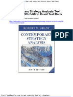 Full Download Contemporary Strategy Analysis Text and Cases 9th Edition Grant Test Bank