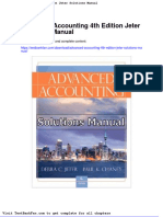 Full Download Advanced Accounting 4th Edition Jeter Solutions Manual