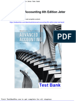 Full Download Advanced Accounting 6th Edition Jeter Test Bank