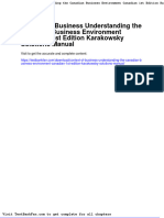 Full Download Context of Business Understanding The Canadian Business Environment Canadian 1st Edition Karakowsky Solutions Manual