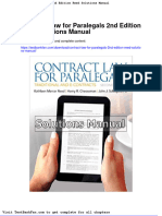 Full Download Contract Law For Paralegals 2nd Edition Reed Solutions Manual