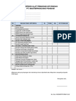 13.2 Form Inspeksi APAR