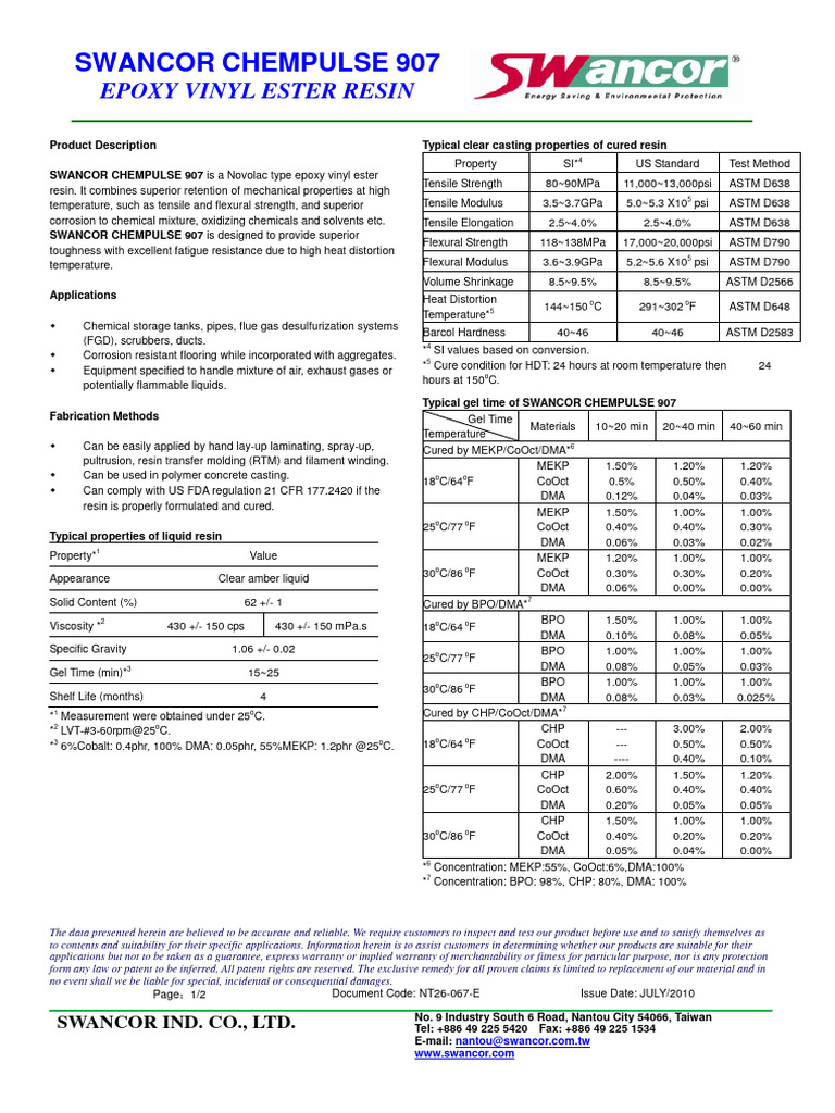 TDS Vinyl 9071 (En) PDF Epoxy Breathing