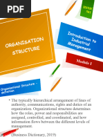 HSMC 501: Organization in Industrial Management Lec 3, 4 & 5