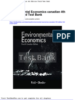 Full Download Environmental Economics Canadian 4th Edition Field Test Bank