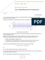 Méthode de La Différence Logarithmique Des Températures (MDLT)