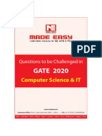 CS - Questions in GATE 2020 To Be Challenged