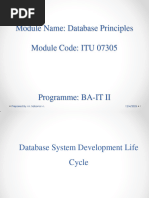 Database System Development Life Circle