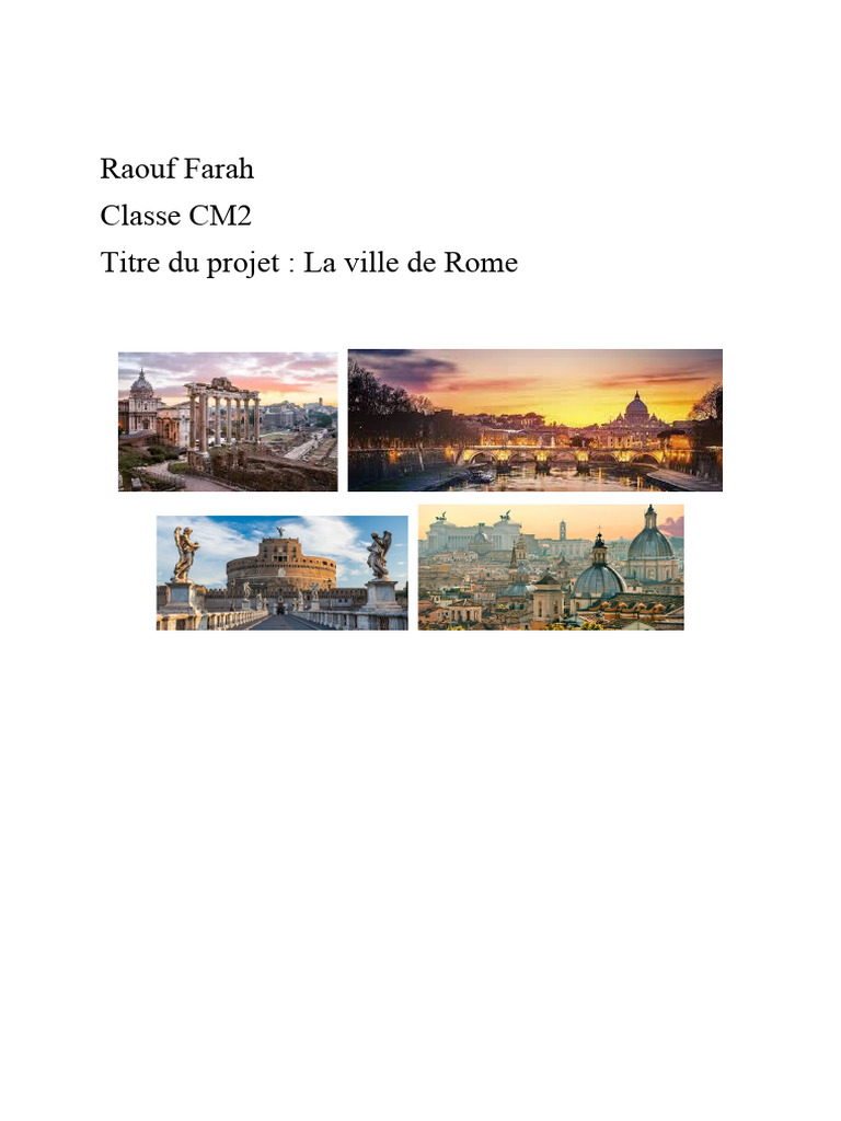 Découverte de Rome : Histoire et Monuments | PDF
