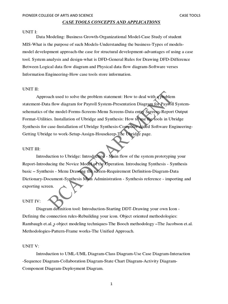 Case Tool Alignment | PDF | Information Technology | Systems Theory