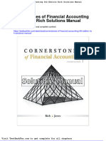 Full Download Cornerstones of Financial Accounting 4th Edition Rich Solutions Manual